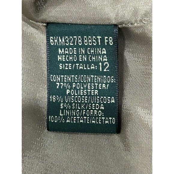 Harve Benard Collection NEW Brown Cropped 1/2 Sleeve Safari Jacket Size 12 - Picture 7 of 11